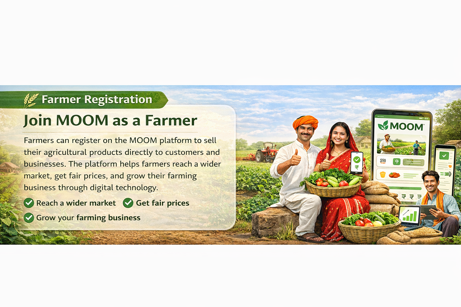 Join MOOM as a Farmer